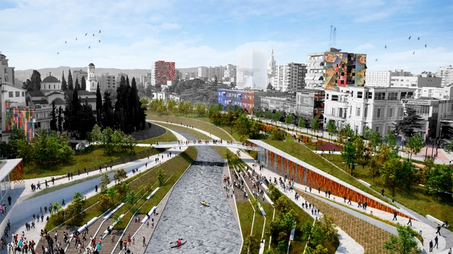 MAU Architecture Plans an Urban and Landscape Regeneration of Fier's City Center in Albania - Featured Image