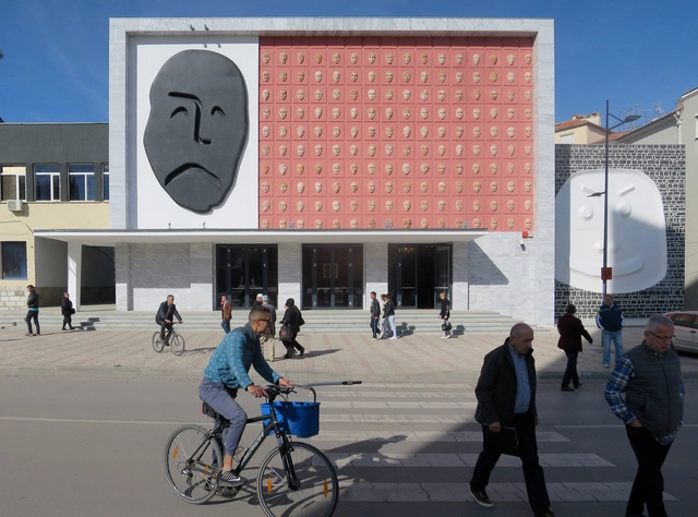 Andon Zako Çajupi Theatre / Bolles + Wilson - Theater, Facade
