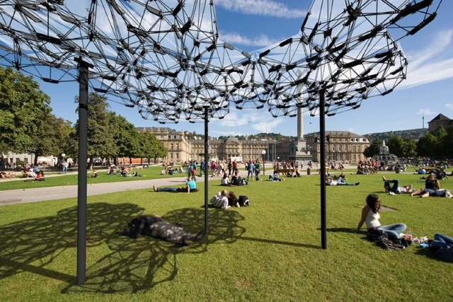 Estudantes da Universidade de Stuttgart criam cobertura adaptável com drones - Imagem de Destaque
