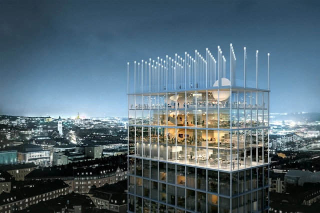 Tham & Videgård Win Competition to Design +One Tower in Sweden - Featured Image