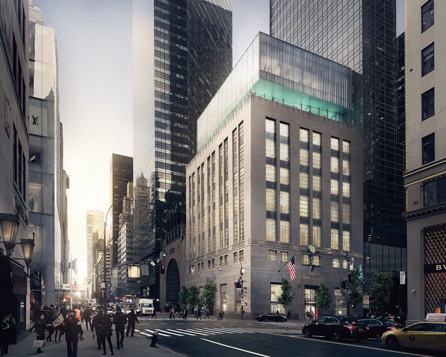 OMA divulga proposta para a loja da Tiffany & Co. em Nova Iorque - Imagem de Destaque