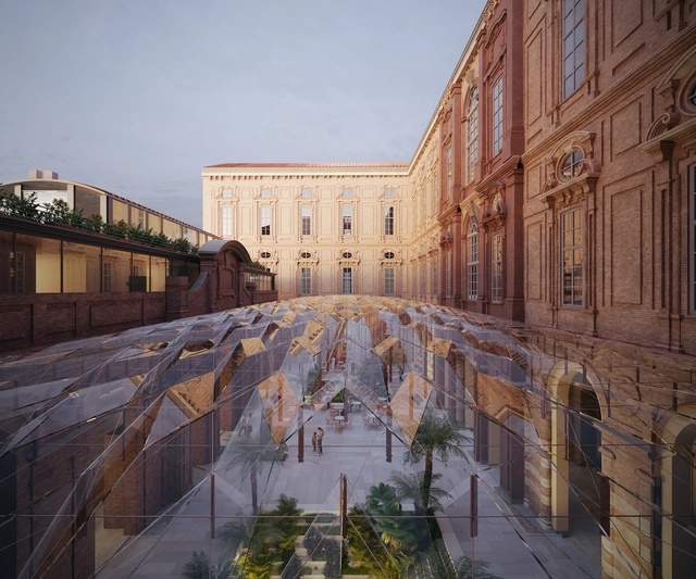 Kengo Kuma propone un nuevo eje urbano para la ampliación del Museo Egipcio de Torino - Imagen Principal
