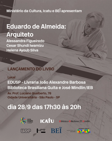 Lançamento do livro "Eduardo de Almeida: Arquiteto" - Imagem de Destaque