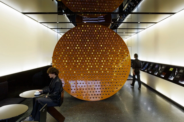 Zzip Honey Shop / Laboratory of Architecture #3 - Interior Photography, Bar, Stairs, Lighting, Table
